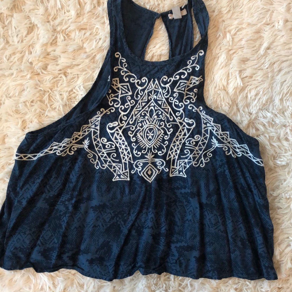 Dark blue tank top